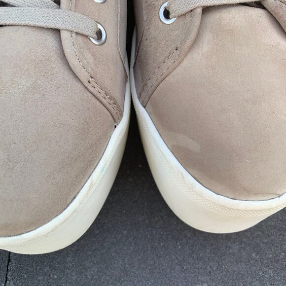 AQUA Women's Piper Suede Platform Sneakers Taupe Size 8.5 - Picture 14 of 14